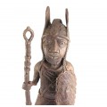 Statuetă  Războinic Edo | Imperiul Benin | bronz | cca 1900 | Nigeria